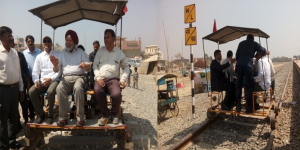 जनकपुर–जयननगर रेल्वेको प्रगतिबारे निरीक्षण