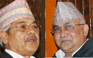 मलाई राष्ट्रियसभामा नलगे ओलीलाई गम्भीर अप्ठ्यारो आइलाग्छ : बामदेव मलाई राष्ट्रियसभामा नलगे ओलीलाई गम्भीर अप्ठ्यारो आइलाग्छ : बामदेव