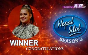 सज्जा चौलागाई बनिन नेपाल आईडल सिजन ३ को बिजेता