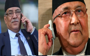 प्रचण्डसँग चुनावी तालमेलको प्रयासमा केपी ओली प्रचण्डसँग चुनावी तालमेलको प्रयासमा केपी ओली