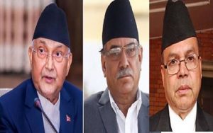 ओली प्रचण्ड झलनाथ खनाललाई वार्ताको साक्षी राख्न तयार