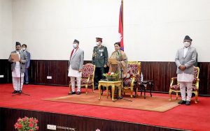 प्रदेश प्रमुखको सपथमा उपराष्ट्रपति र सभामुख गएनन् प्रदेश प्रमुखको सपथमा उपराष्ट्रपति र सभामुख गएनन्